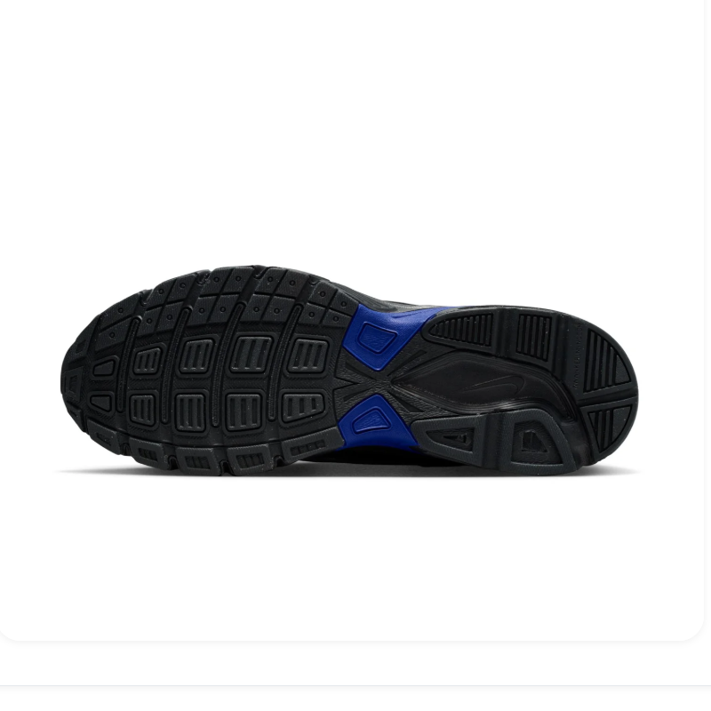 Nike Initiator Black Mesh Sneakers with Royal Blue Accents