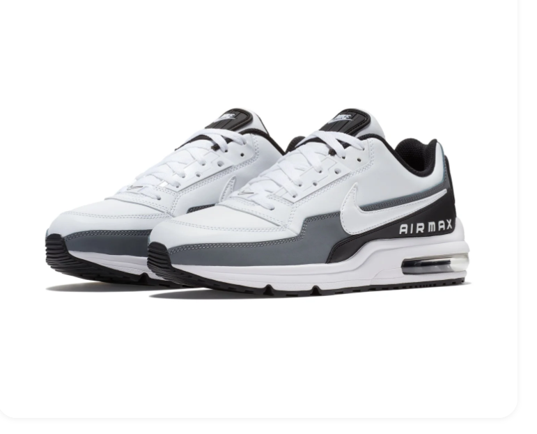 Nike Air Max White, Grey and Black Low-Top Sneakers