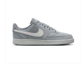 Nike Court Vision Light Grey Low-Top Sneakers with White Swoosh