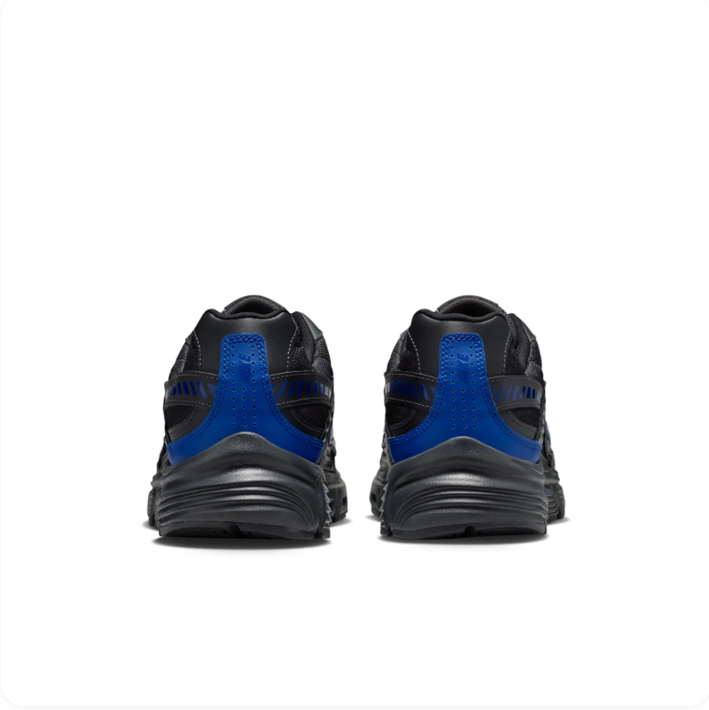Nike Initiator Black Mesh Sneakers with Royal Blue Accents