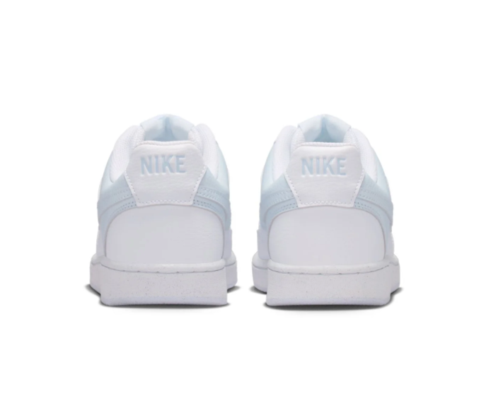 Nike White and Pale Blue Low-Top Sneakers
