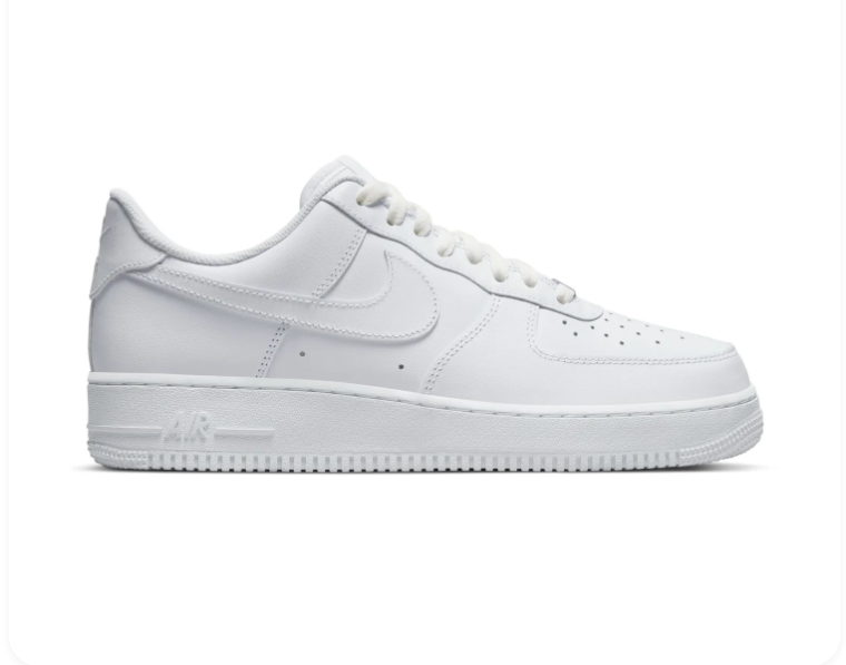 Nike Air Force 1 All-White Low-Top Sneakers