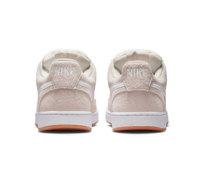 Nike Cream Low-Top Sneakers with White Swoosh and Gum Sole