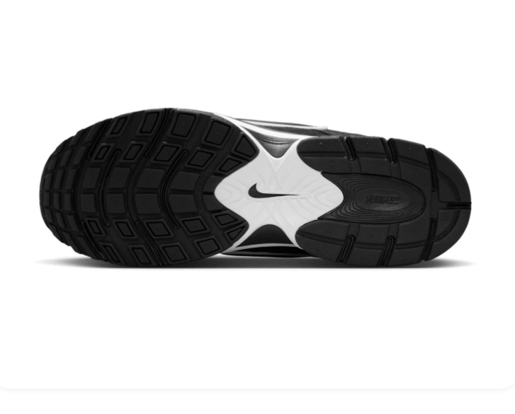 Nike Black Mesh Sneakers with Metallic Silver Accents
