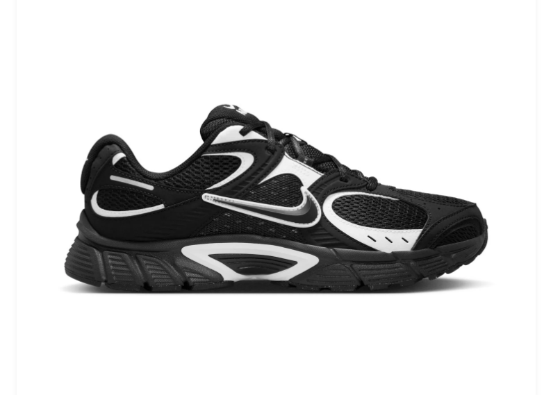Nike Black Mesh Sneakers with Metallic Silver Accents