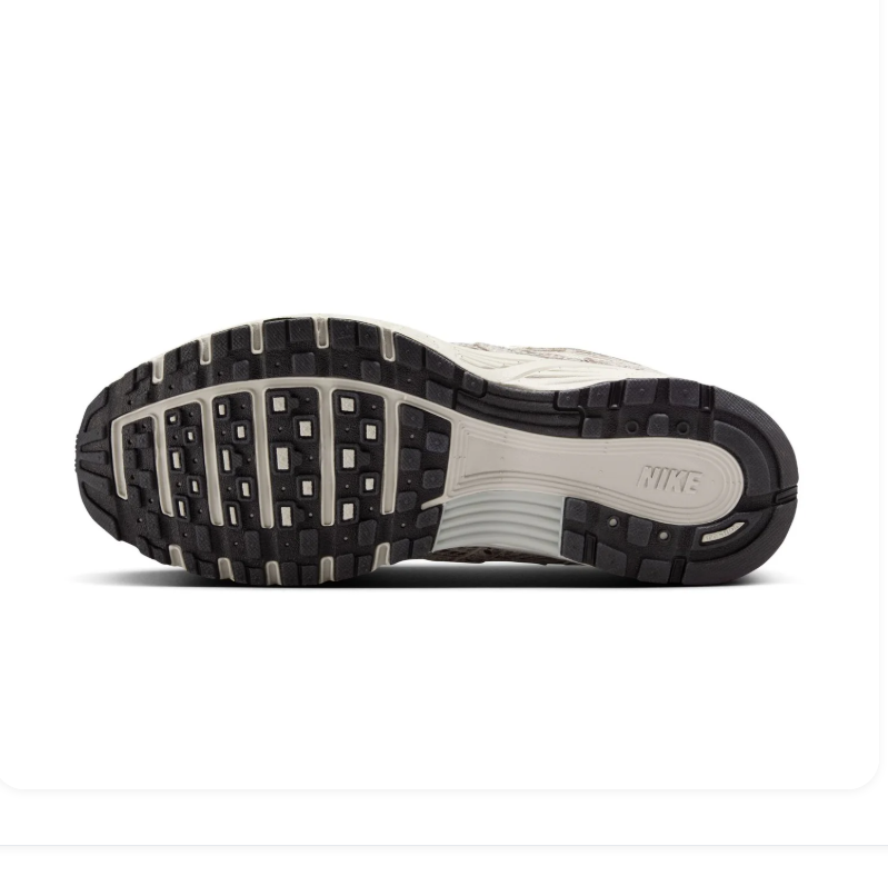 Nike P-6000 Cream Snakeskin-Print Sneakers with Black Swoosh