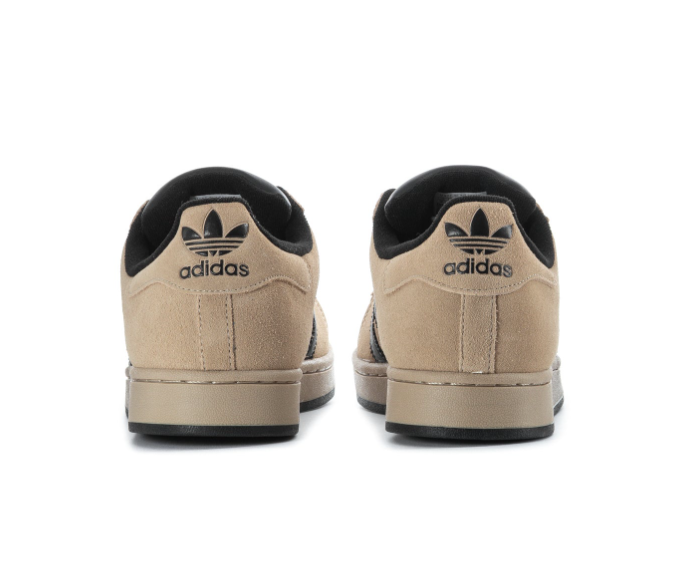 Adidas Superstar Beige Sneakers with Black Stripes and Shell Toe
