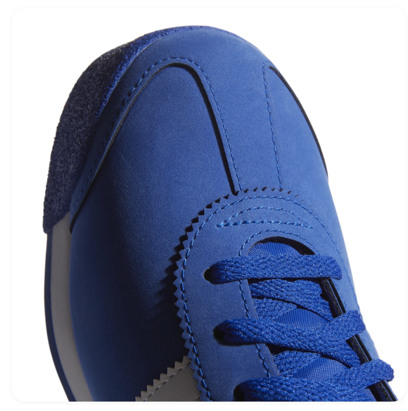 Adidas Samoa Royal Blue Sneakers with White Stripes and White Midsole