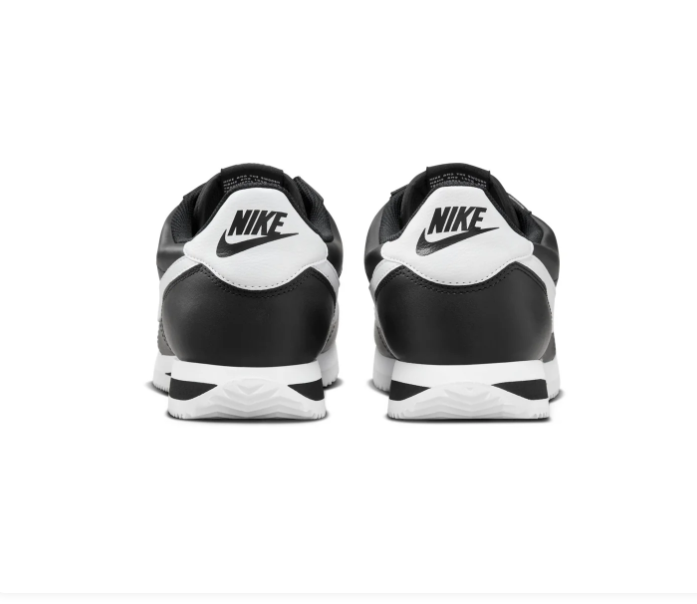Nike Cortez Black Low-Top Sneakers with White Swoosh