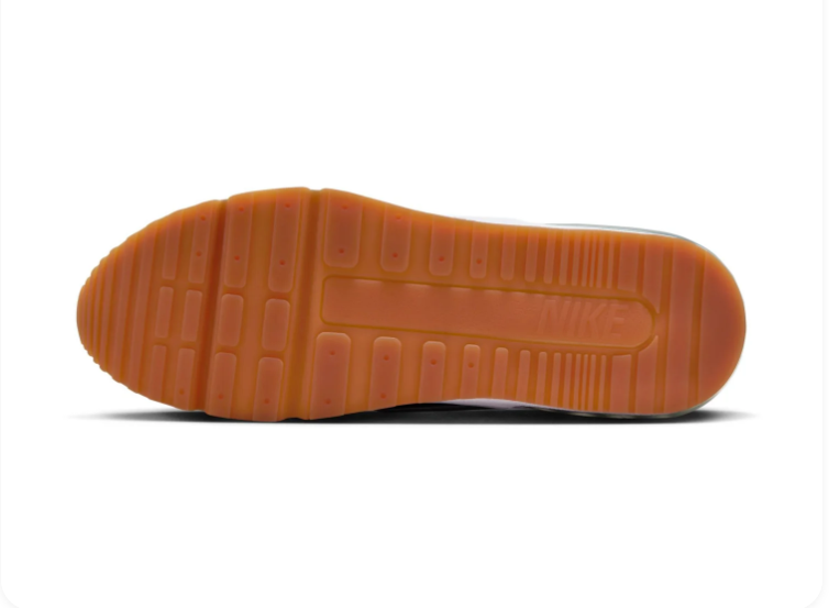 Nike Air Max White and Blue Sneakers with Gum Outsole