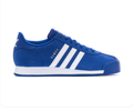 Adidas Samoa Royal Blue Sneakers with White Stripes and White Midsole