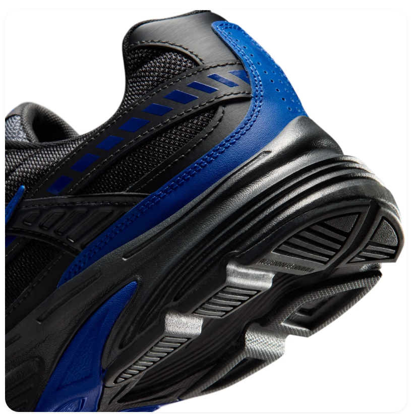 Nike Initiator Black Mesh Sneakers with Royal Blue Accents