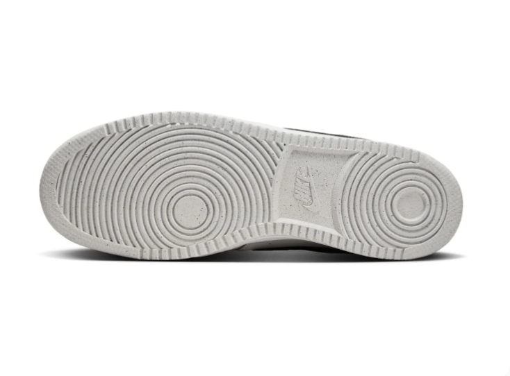 Nike Court Vision White and Light Grey Sneakers with Black Swoosh