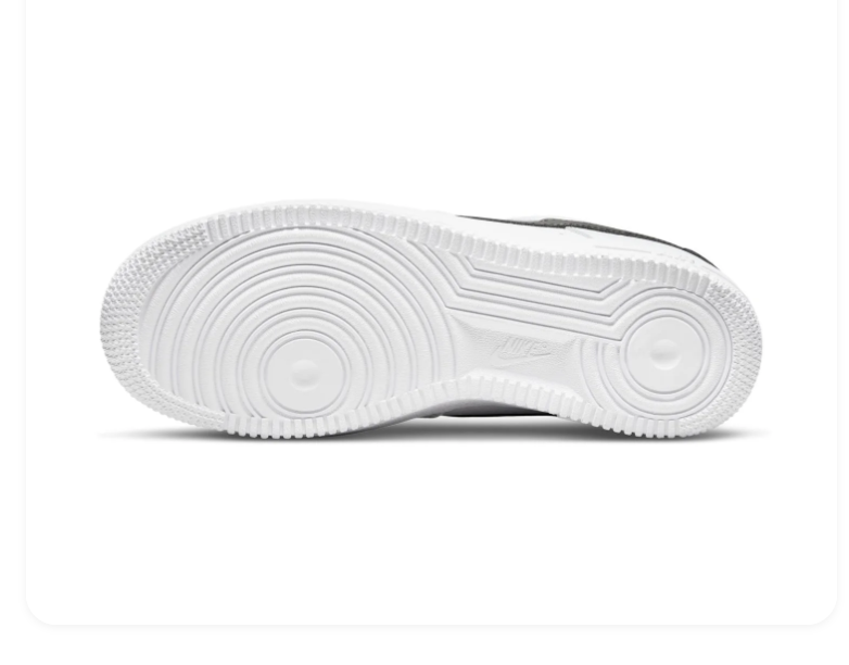 Nike Air Force 1 White Low-Top Sneakers with Black Swoosh