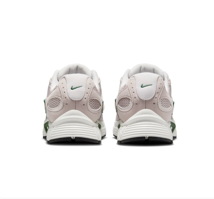 Nike Light Taupe Mesh Sneakers with Green Accents
