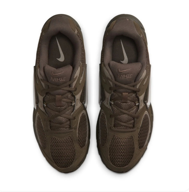 Nike Dark Olive Mesh Sneakers with Silver Swoosh