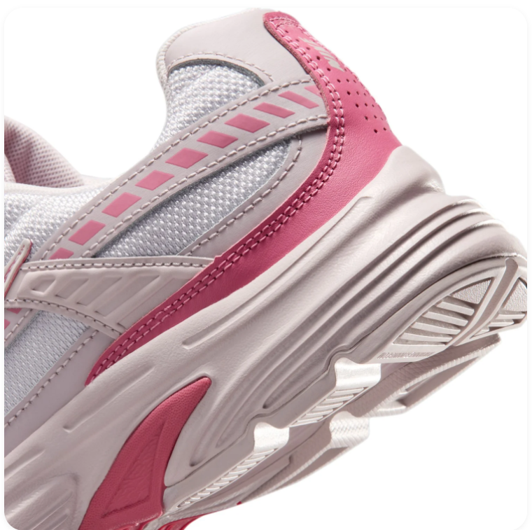 Nike Initiator White and Blush Pink Sneakers with Bright Pink Accents