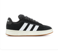 Adidas Black Low-Top Sneakers with White Stripes and Gum Outsole