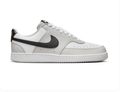 Nike Court Vision White and Light Grey Sneakers with Black Swoosh