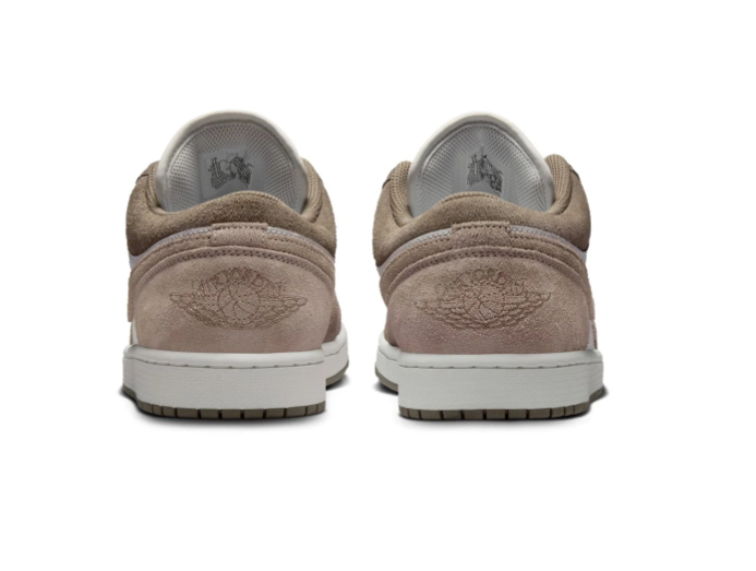 Air Jordan 1 Low Taupe and Cream Sneakers