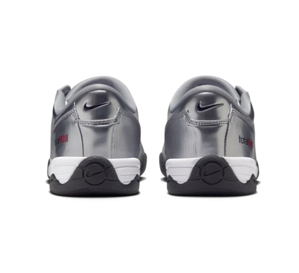 Nike Total 90 III Metallic Silver Sneakers with Red 90 Detail