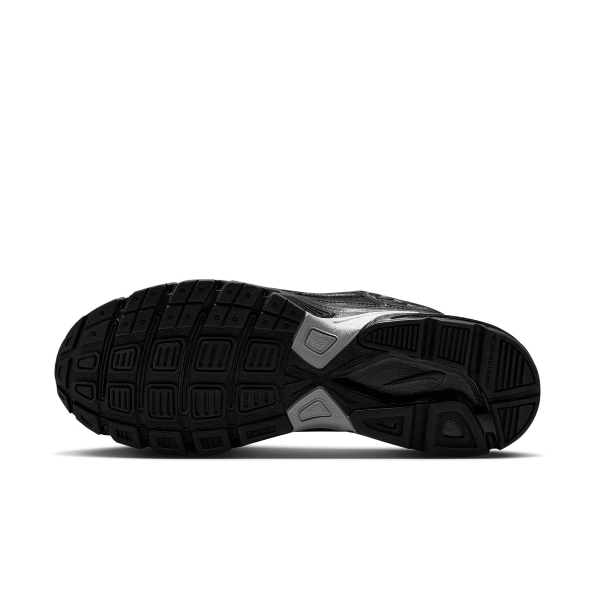 Nike Initiator Black Mesh Sneakers with Metallic Silver Accents