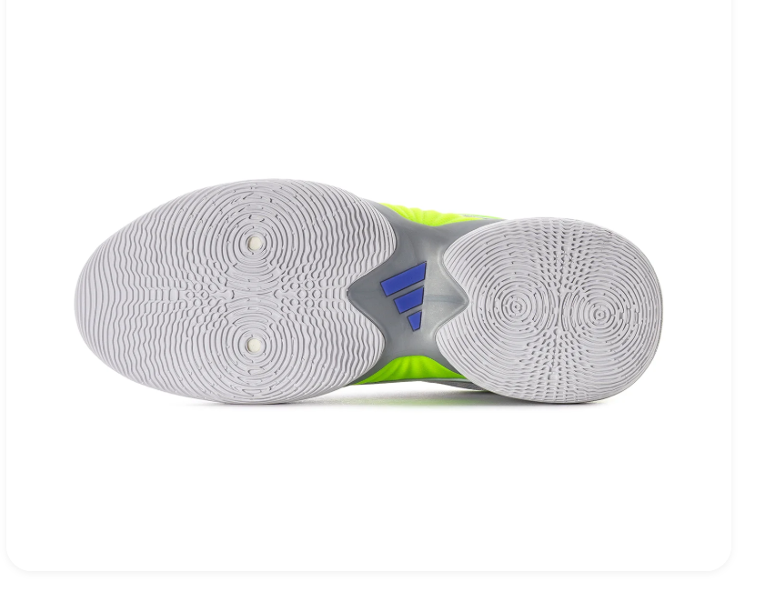 Adidas Grey and Silver Sneakers with Neon Green and Purple Accents