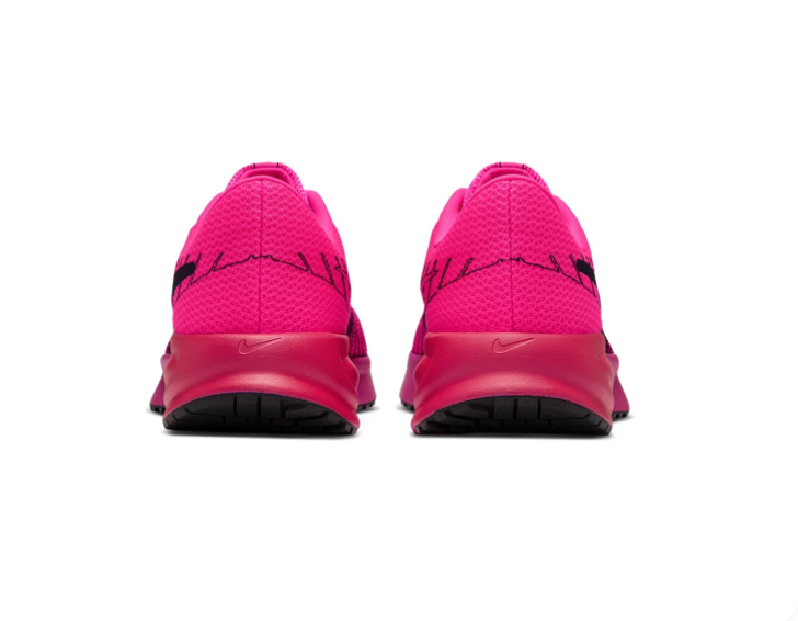 Nike Hot Pink Mesh Sneakers with Black Graphic Accents