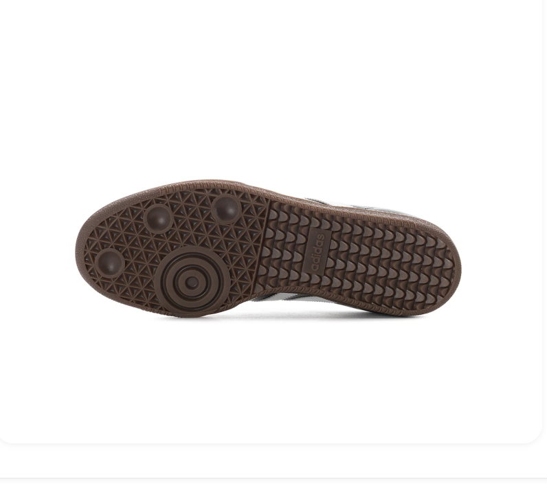 Adidas Samba Black Sneakers with White Stripes and Dark Brown Sole