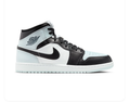 Air Jordan 1 Mid Ice Blue, Black and White Sneakers