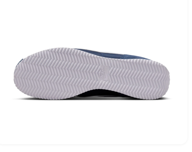 Nike Cortez Navy Blue Sneakers with White Swoosh