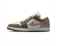 Air Jordan 1 Low Taupe and Cream Sneakers