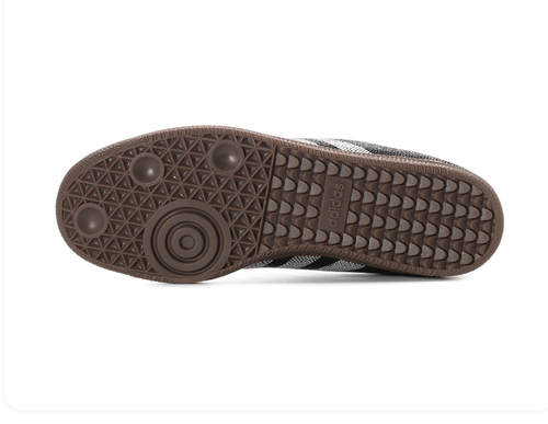 Adidas Black and Silver Rhinestone Sneakers with Brown Sole
