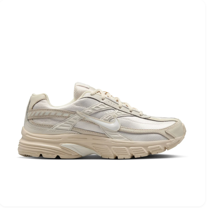 Nike Cream and Beige Mesh Sneakers with Tonal Swoosh