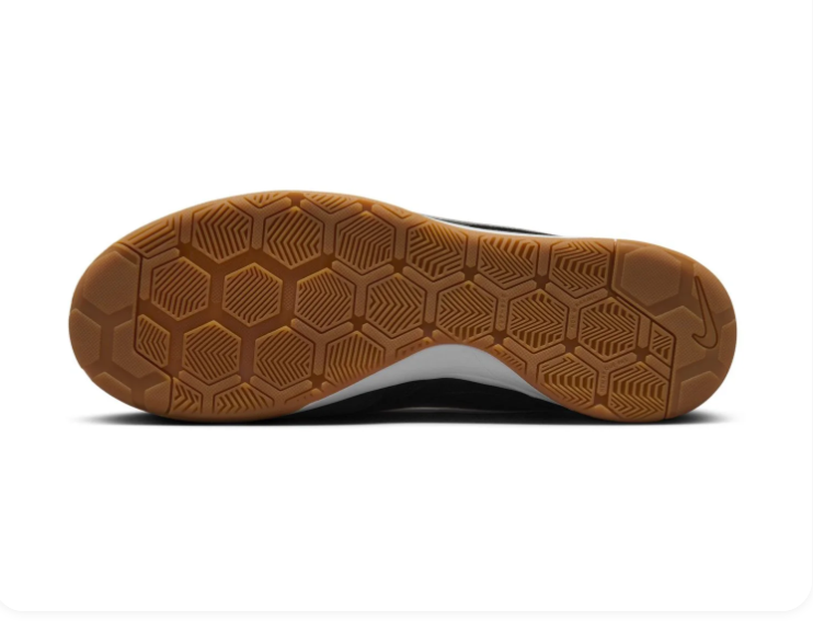 Nike Black Low-Top Sneakers with White Swoosh and Gum Sole